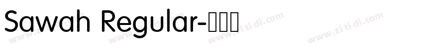 Sawah Regular字体转换